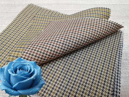 300 GSM Lightweight Wool Blend Suiting Fabric with 10% Wool, 70% Polyester, and 20% Rayon