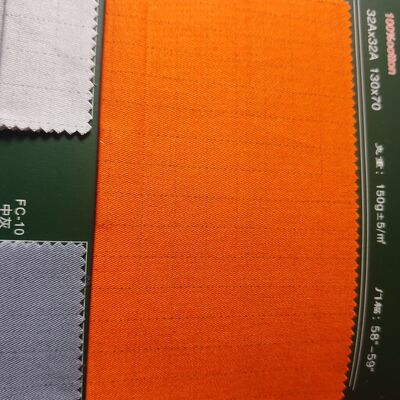 مضاد للستاتيك الشبكة مضاد للدموع 150gsm ملابس العمل النسيج CVC مزيج للأزياء المهنية
